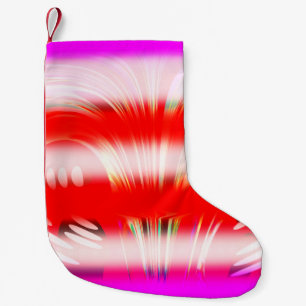 Petite Chaussette De Noël Gras rayures de Noël art amusant