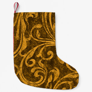 Petite Chaussette De Noël Gris floral, texture transparente haute résolution