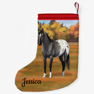 Petite Chaussette De Noël Gris Grulla Appaloosa Quartier Horse Stallion