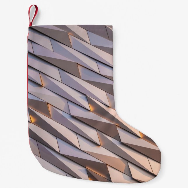Petite Chaussette De Noël Gris numérique (Devant)