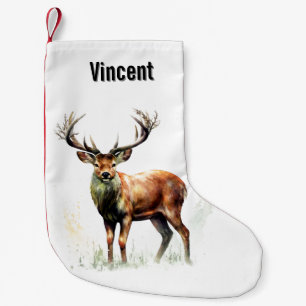 Petite Chaussette De Noël Gros Cerf Raté