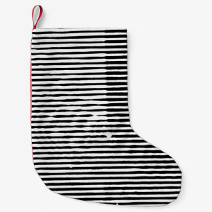 Petite Chaussette De Noël grunge art abstrait brut aléatoire lignes horizont