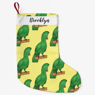 Petite Chaussette De Noël Guinée turaco bird cartoon