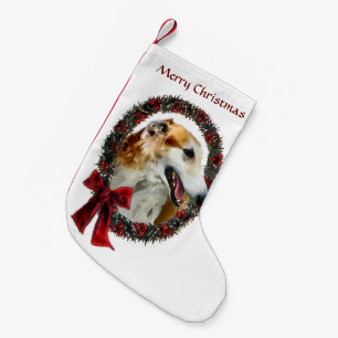 Petite Chaussette De Noël Guirlande de Noël de barzoï