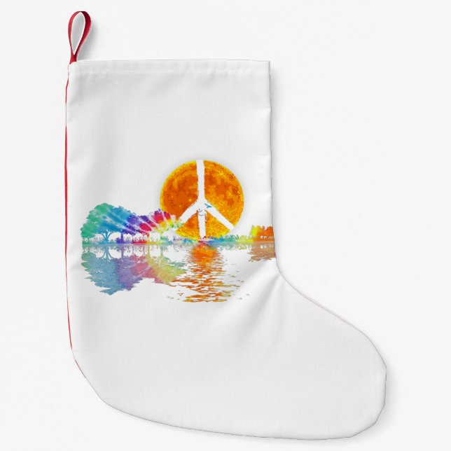 Petite Chaussette De Noël Guitar Lake Shadow (Devant)