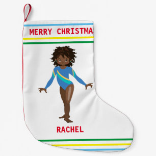 PETITE CHAUSSETTE DE NOËL GYMNASTICS NOËL STOCKAGE POUR LES FILLES.