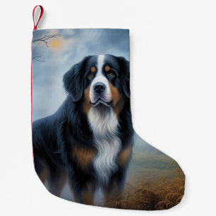 Petite Chaussette De Noël Halloween Bernes de montagne effrayant
