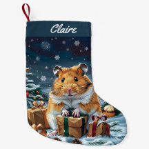 Hamsters avec cadeaux Noël