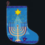 Petite Chaussette De Noël hanoukka menorah ensemencement<br><div class="desc">"hanoukka menorah",  "happy hanoukka",  menorah,  "star de david",  "chanoukah juif",  Hanoukka,  "fêtes juives"chanoukah,  hannukah,  chanoukkah</div>