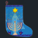 Petite Chaussette De Noël hanoukka menorah ensemencement<br><div class="desc">"hanoukka menorah",  "happy hanoukka",  menorah,  "star de david",  "chanoukah juif",  Hanoukka,  "fêtes juives"chanoukah,  hannukah,  chanoukkah</div>