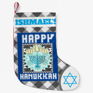 Petite Chaussette De Noël Happy Hannukah personnalisé
