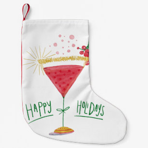 Petite Chaussette De Noël happy holiday noël cocktail