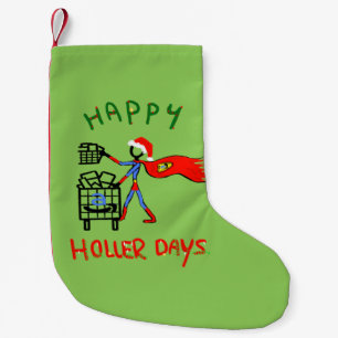 Petite Chaussette De Noël Happy Hollerdays 8 - employé d'Amazon.
