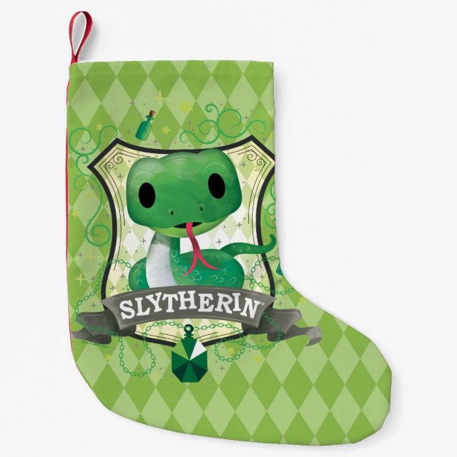 Petite Chaussette De Noël Harry Potter | Crête SLYTHERIN™ (Devant)