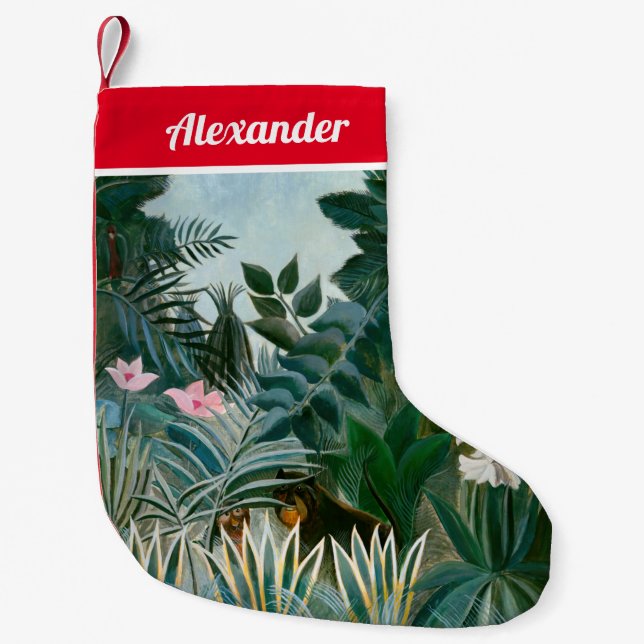 Petite Chaussette De Noël Henri Rousseau - La jungle équatoriale (Devant)