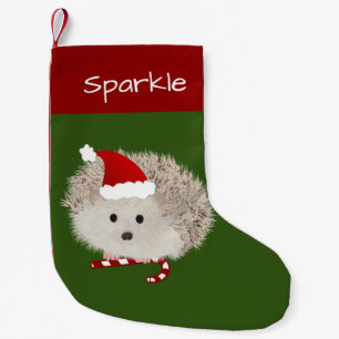 Petite Chaussette De Noël Hérisson de Noël pour animaux familiers