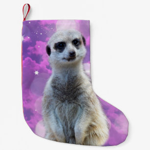 Petite Chaussette De Noël Heureux Le Meerkat,