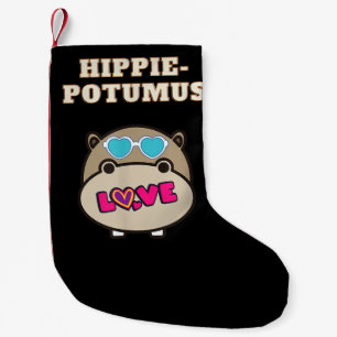 Petite Chaussette De Noël Hippie Potumus Baby Hippopotamus Lover