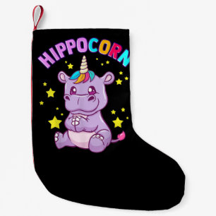 Petite Chaussette De Noël Hippo-Corn violet Hippo-Corn Hippopotamus Lover