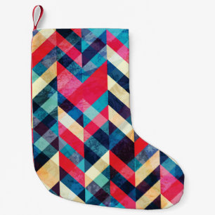 Petite Chaussette De Noël Hipster zigzag : grunge motif sans soudure.