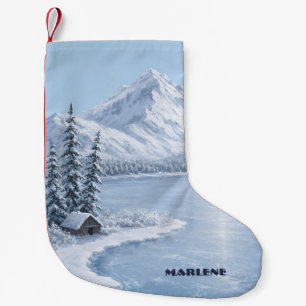 Petite Chaussette De Noël Hiver glacial
