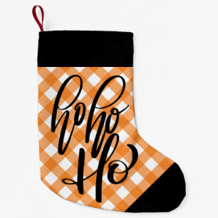 Petite Chaussette De Noël HO HO - EN VICHY réserve de Noël