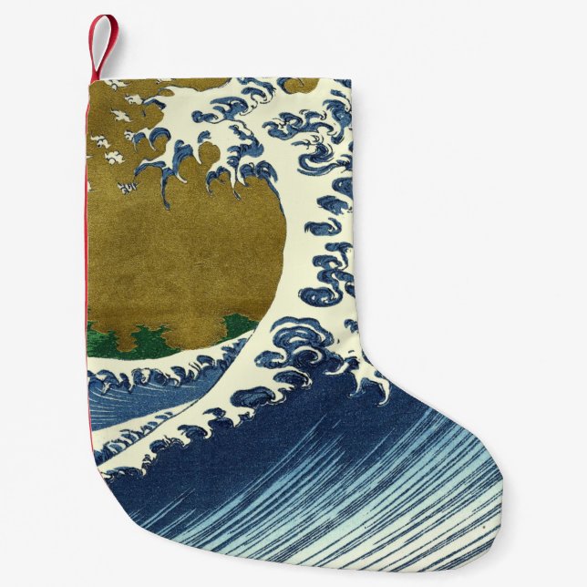 Petite Chaussette De Noël Hokusai Big Wave Japon Art japonais (Devant)