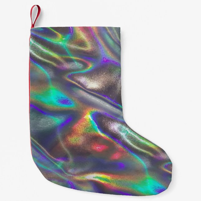 Petite Chaussette De Noël holographique (Devant)