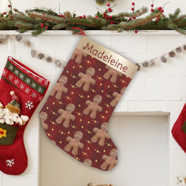 Petite Chaussette De Noël Homme de pain d'épices festif mignon (Créateur téléchargé)