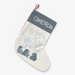Petite Chaussette De Noël Il a envoyé les choses sauvages au lit   Ajoutez v