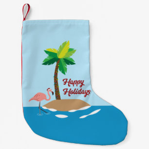 Petite Chaussette De Noël Île de Noël tropicale