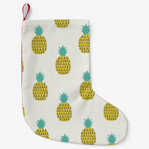 Petite Chaussette De Noël Illustration amusante Vintage ananas sans voile.