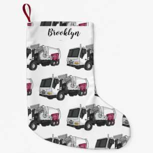 Petite Chaussette De Noël Illustration de camion à ordures