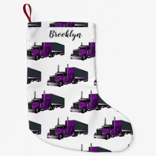 Petite Chaussette De Noël Illustration de camion semi-remorque