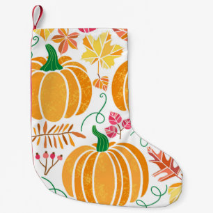 Petite Chaussette De Noël Illustration de citrouille vintage isolée en blan