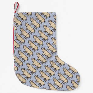 Petite Chaussette De Noël Illustration de cochon antique mignon vintage