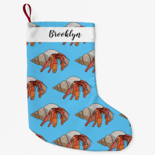 Petite Chaussette De Noël Illustration de crabe ermite