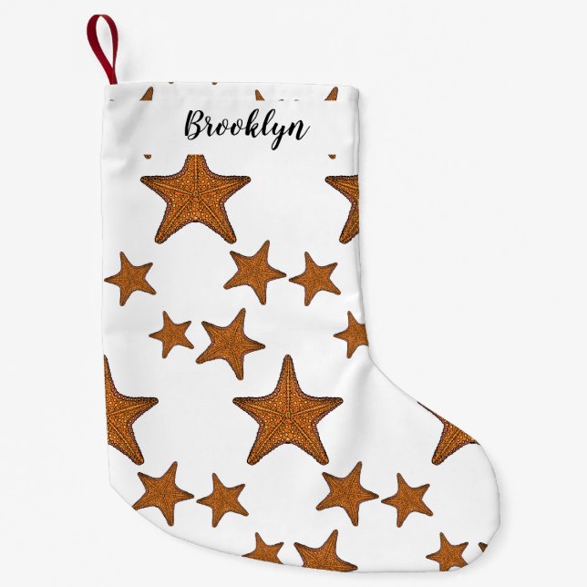Petite Chaussette De Noël Illustration de dessin de Starfish (Devant)
