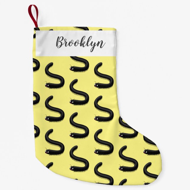 Petite Chaussette De Noël Illustration de dessin mignon millipede (Devant)