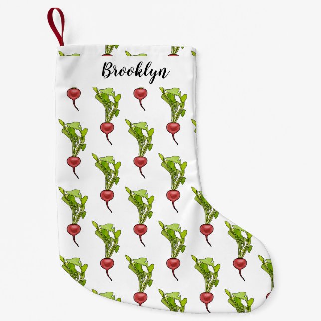 Petite Chaussette De Noël Illustration de dessin Radish (Devant)