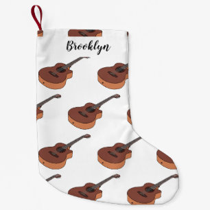 Petite Chaussette De Noël Illustration de guitare acoustique