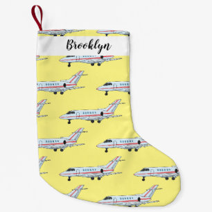 Petite Chaussette De Noël Illustration de jet privé