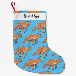 Petite Chaussette De Noël Illustration de la caricature de dinosaure du para