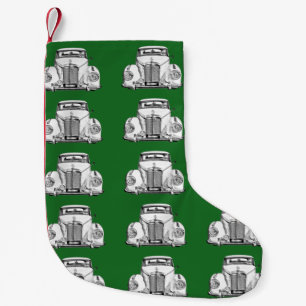 Petite Chaussette De Noël Illustration de la voiture classique de luxe Merce