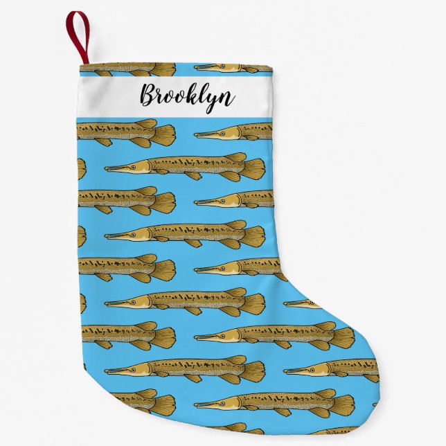 Petite Chaussette De Noël Illustration de l'alligator garfish (Devant)