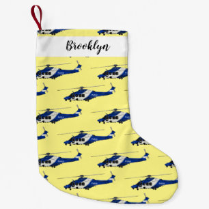 Petite Chaussette De Noël Illustration de l'hélicoptère de police