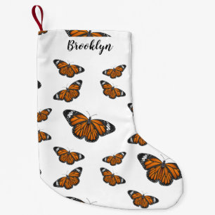 Petite Chaussette De Noël Illustration de papillon monarque