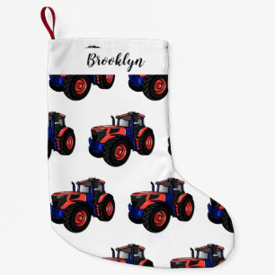 Petite Chaussette De Noël Illustration de tracteur de dessin animé