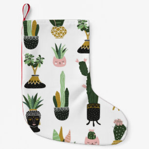 Petite Chaussette De Noël Illustration des Plantes de maisons tropicales