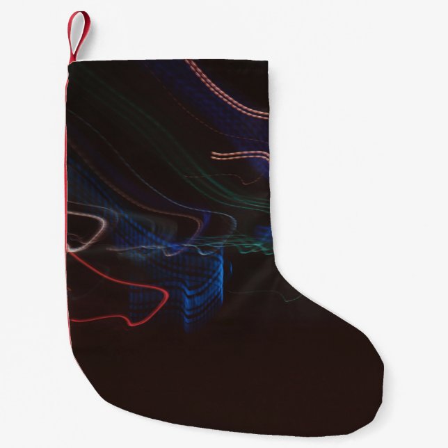 Petite Chaussette De Noël Illustration des voyants couleur assistée (Devant)